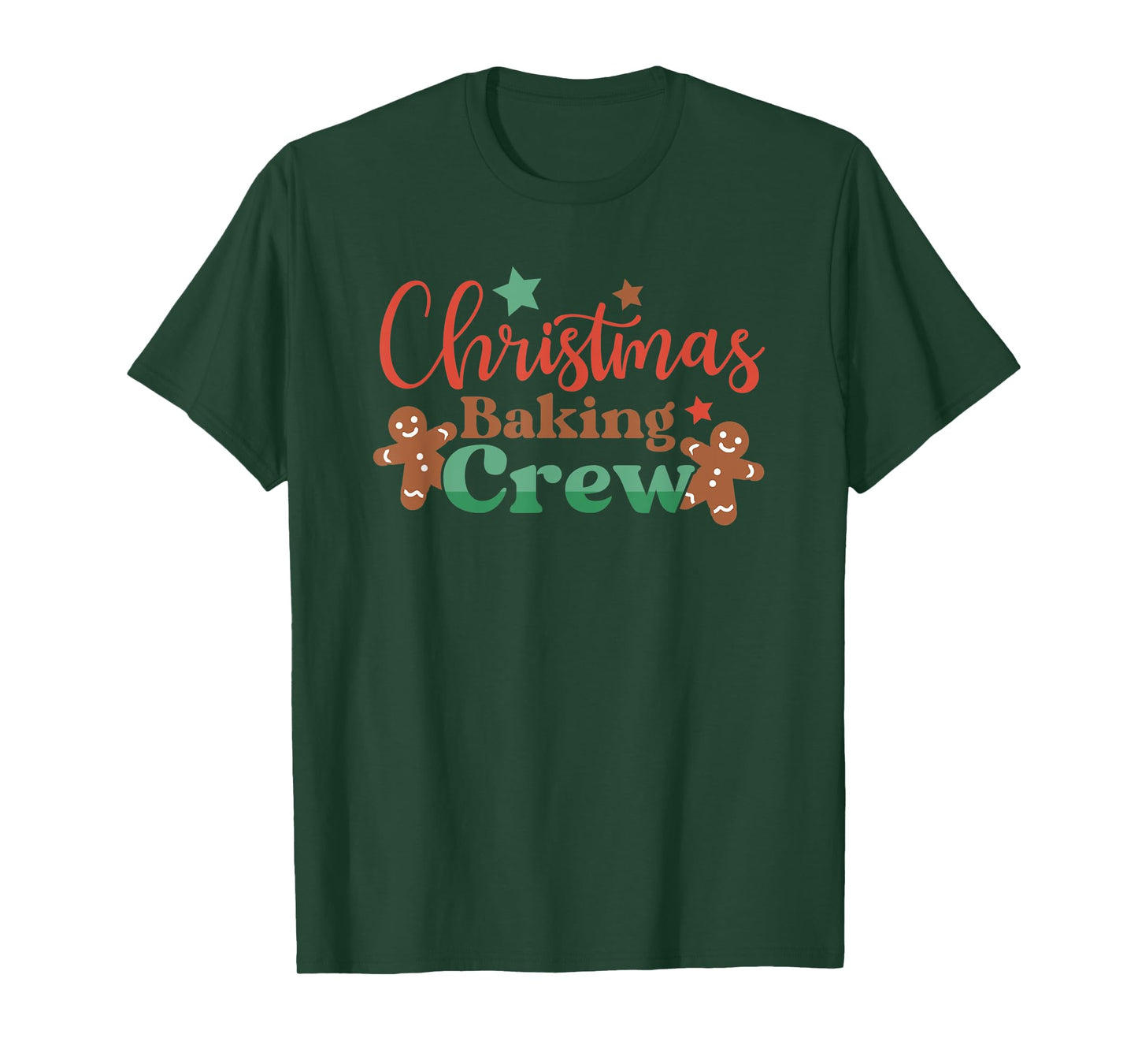 Christmas Cookie Crew Family Baking Team Xmas Tree Bakers T-Shirt