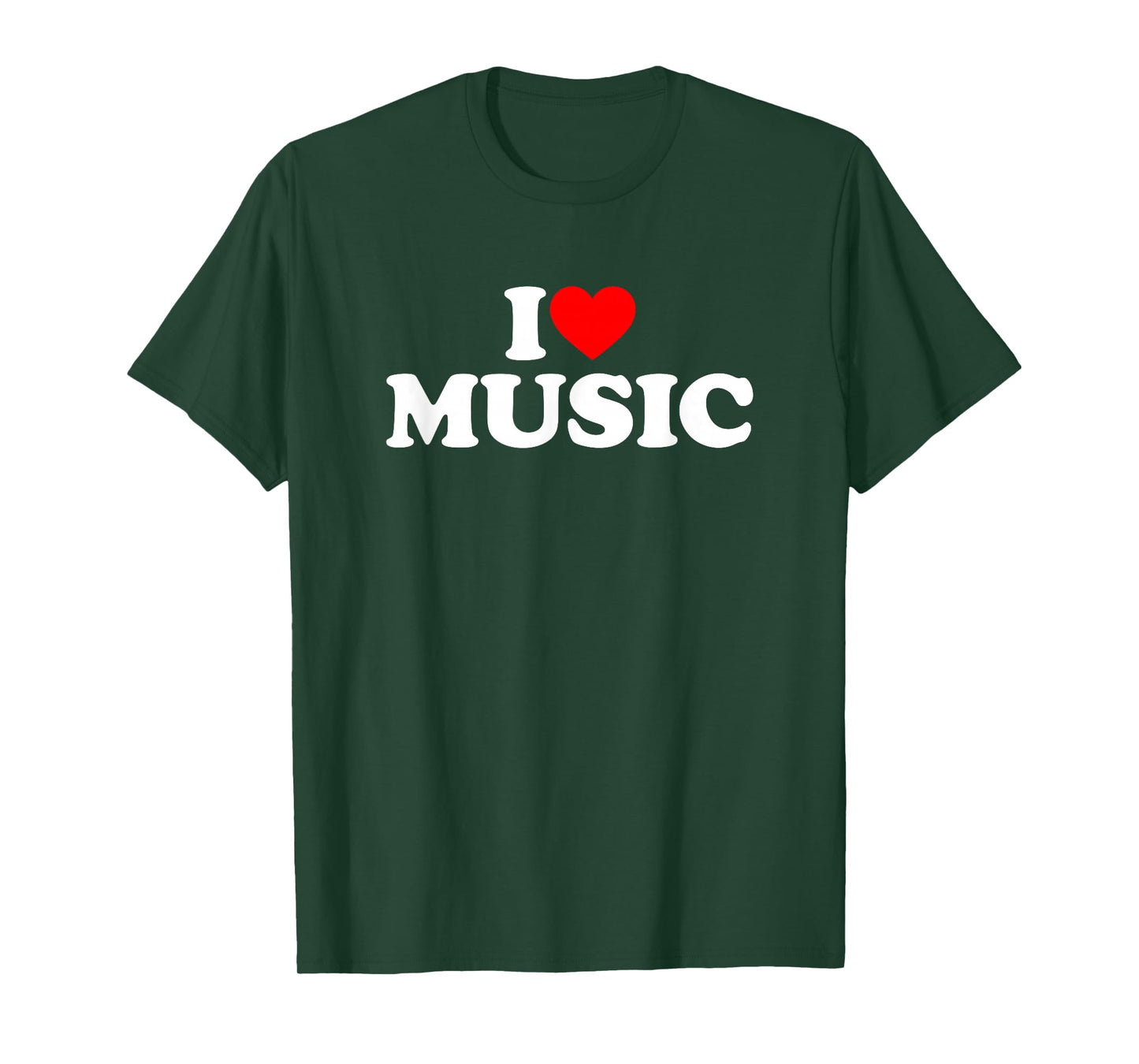 I Love Music Shirt Music Lover Shirt I Heart Music T-Shirt