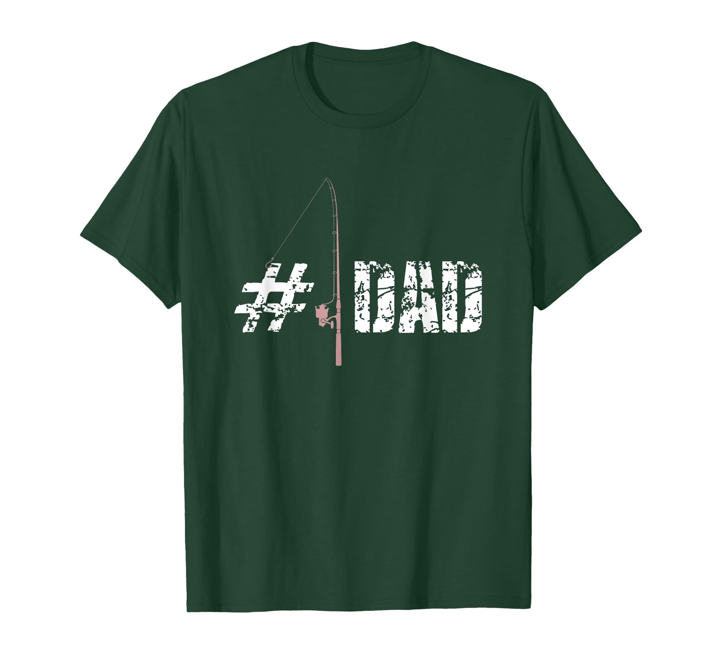 Fishing Dad Number 1 T Shirt Fathers Day Daddy Fish Gift Tee