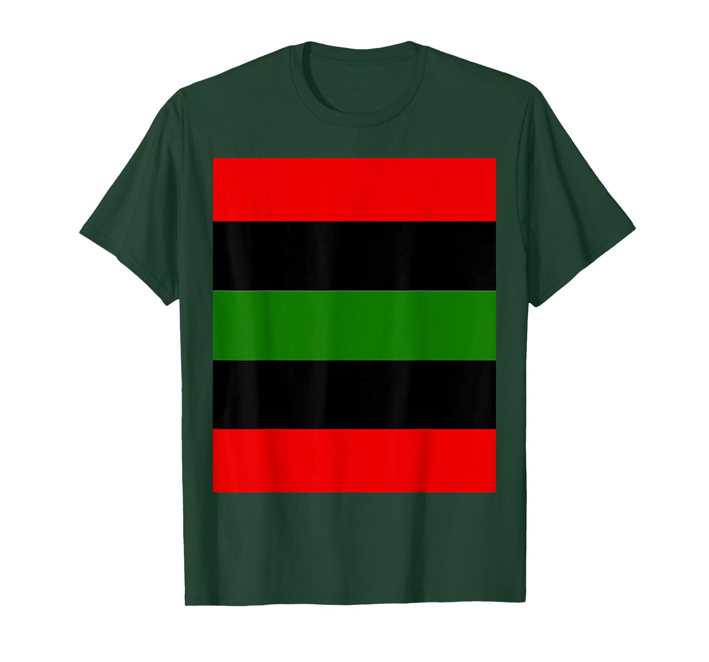 RBG Red Black Green African American Pride Flag T-Shirt