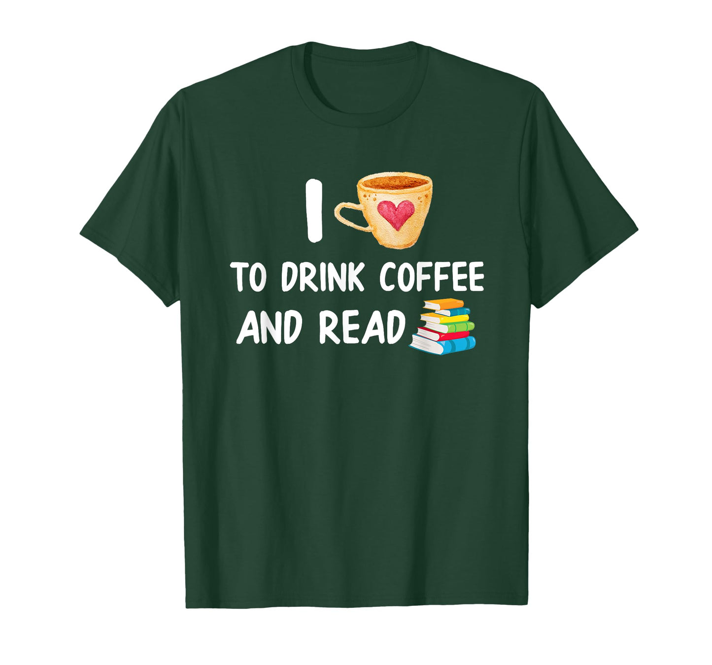 I Love To Drink Coffee and Read Reading Book Nerd T-Shirt