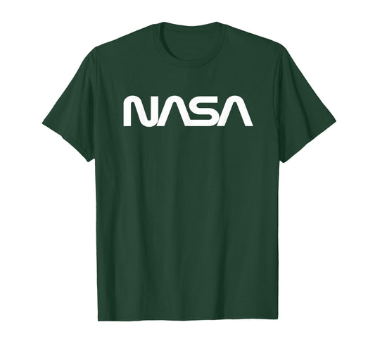 Classic NASA Worm White Logo T-Shirt
