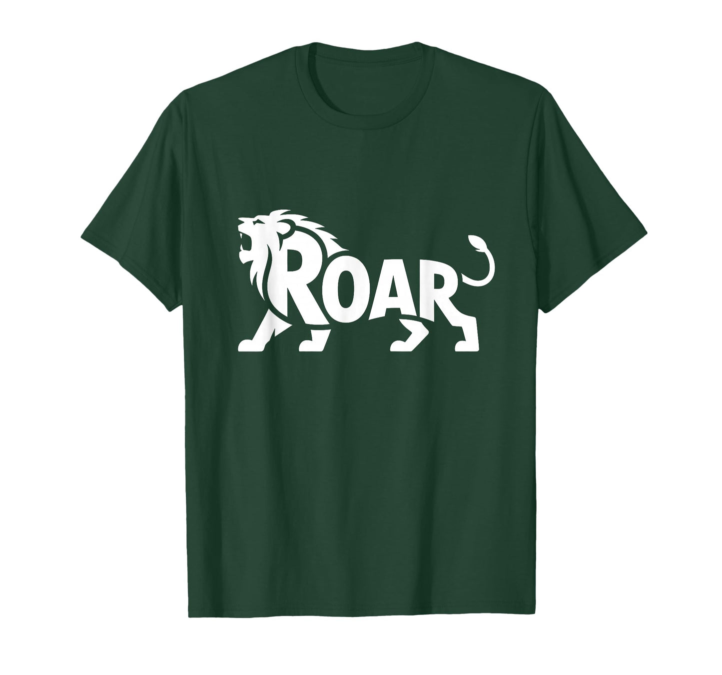 Roar Lion Word Art - Leo Zodiac Strength & Leadership Design T-Shirt