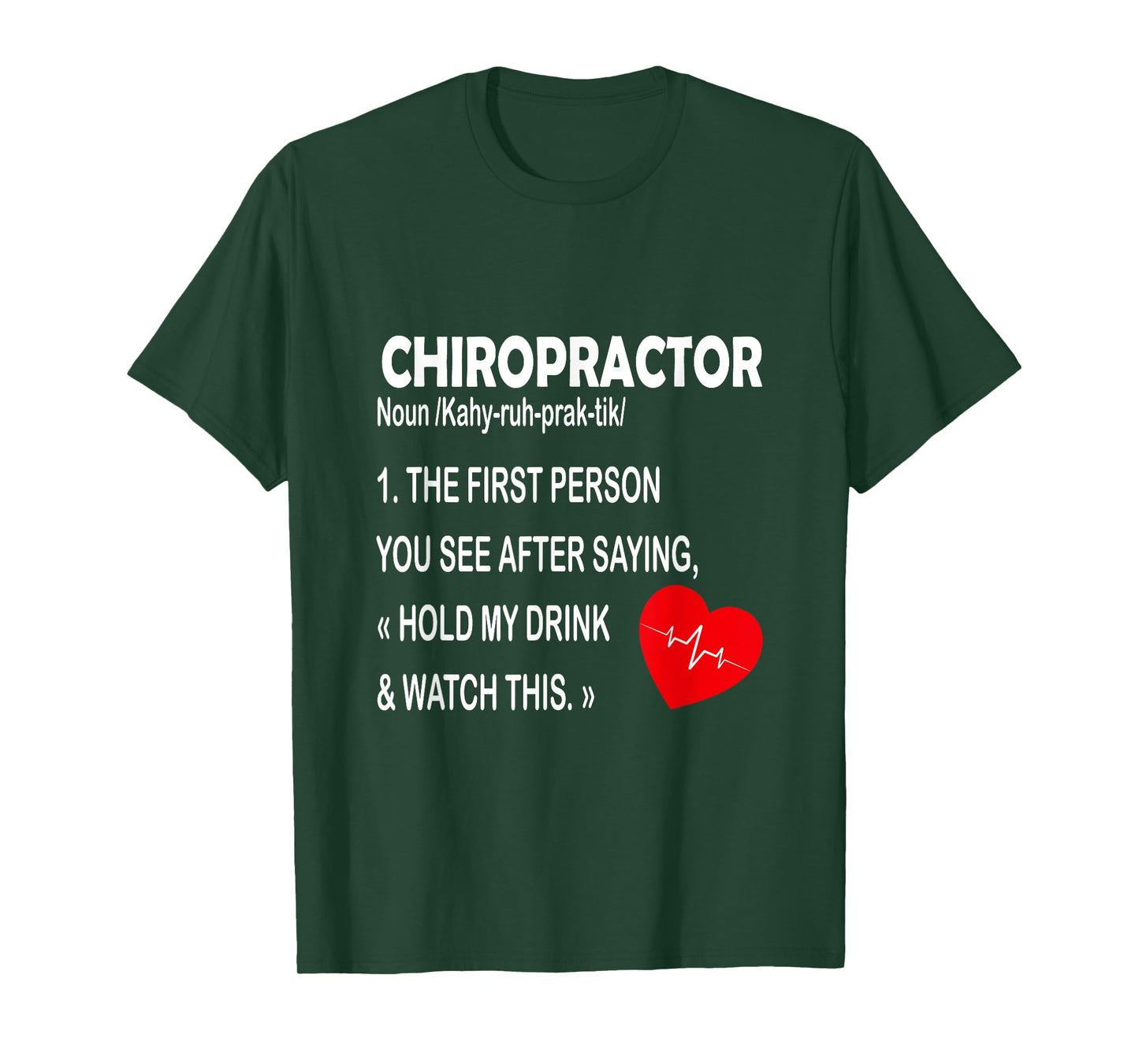 Chiropractor Definition Funny Chiropractic Graphic T-Shirt