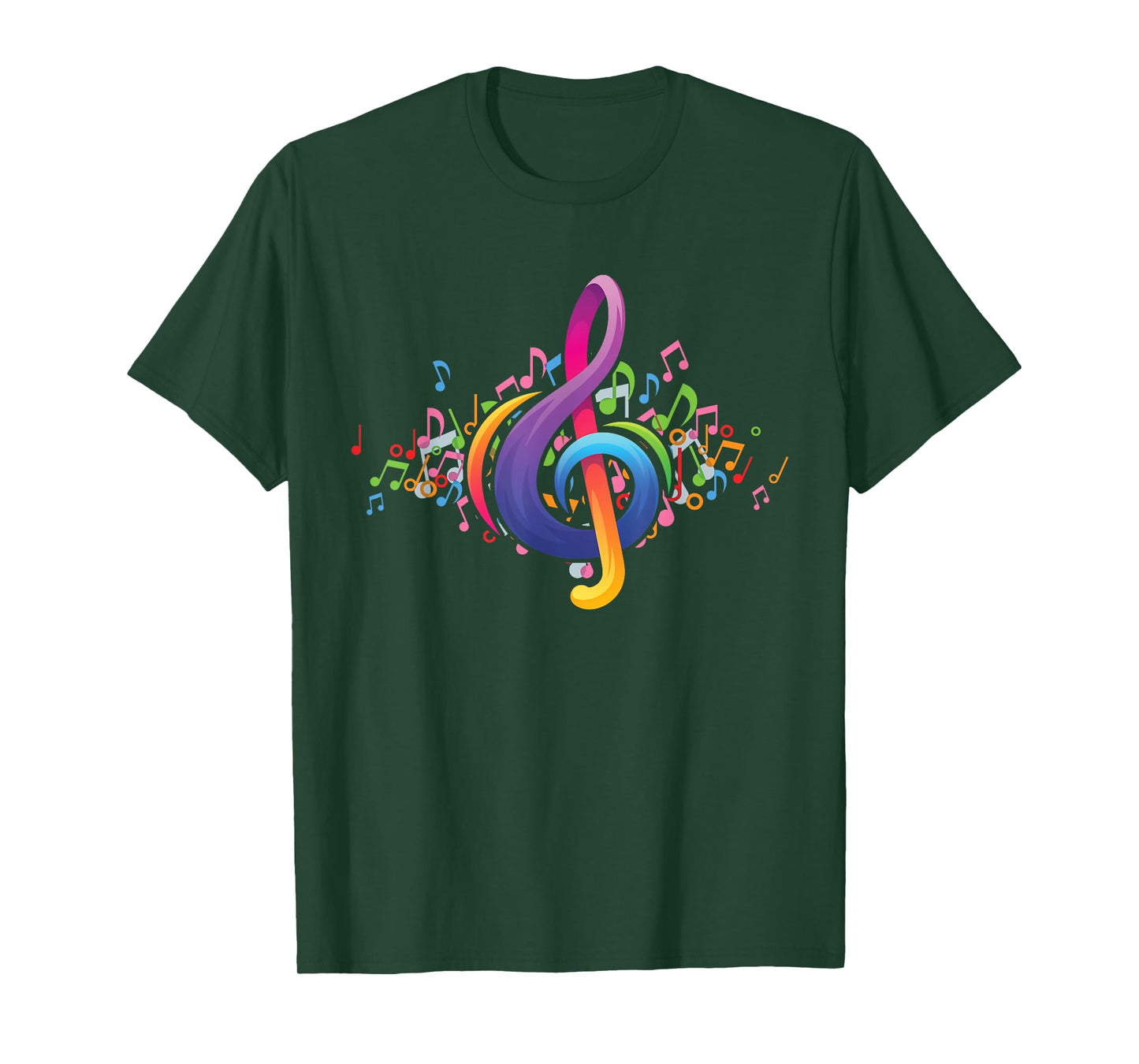 Colorful Music Treble Clef T-Shirt