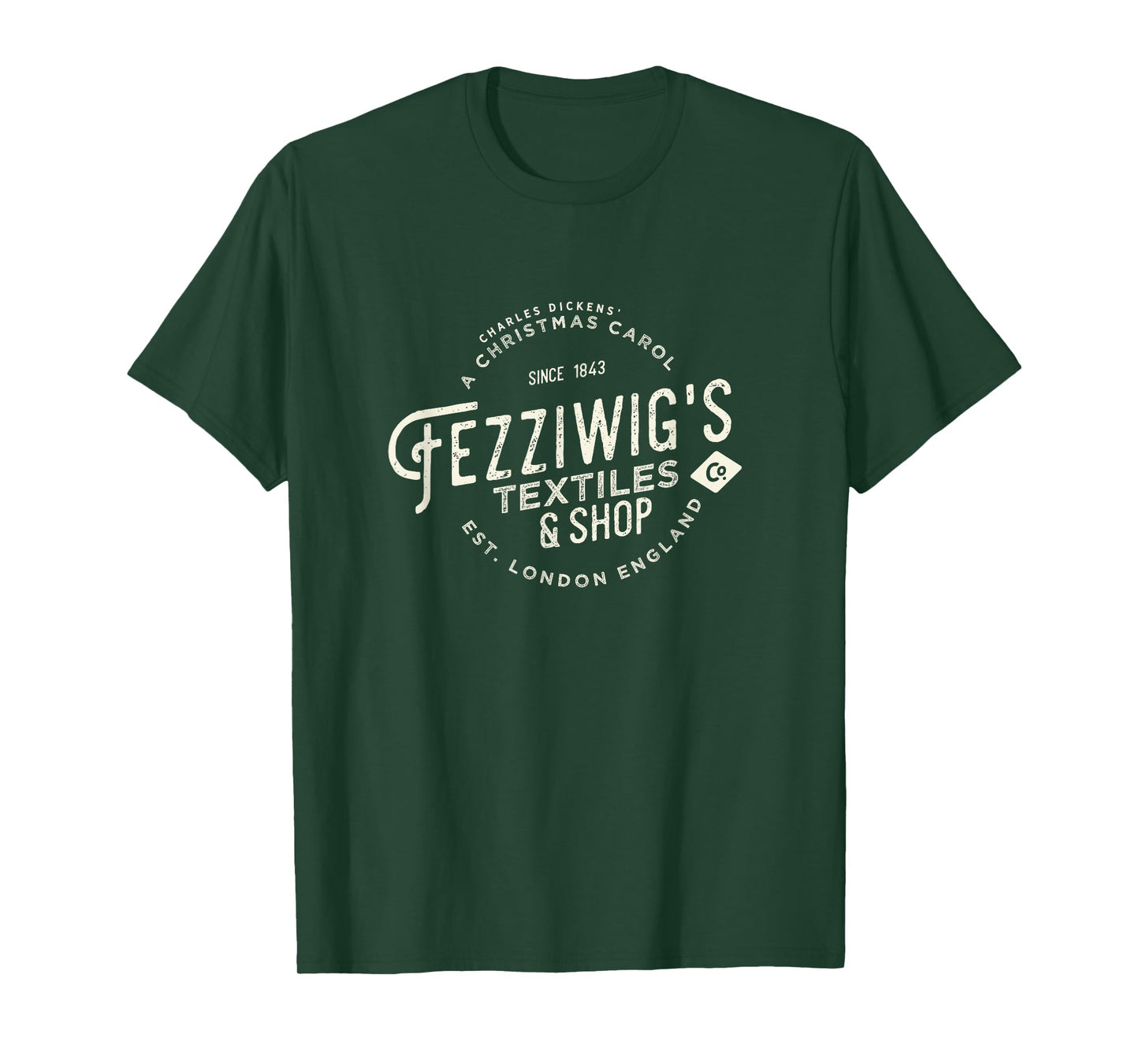 Christmas Carol, Fezziwigs, Scrooge, Holiday Design T-Shirt