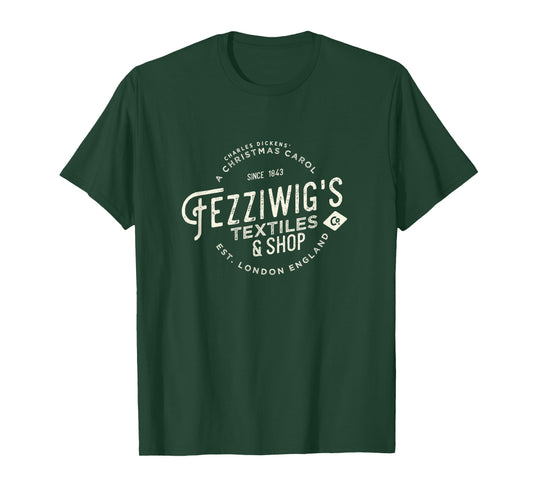 Christmas Carol, Fezziwigs, Scrooge, Holiday Design T-Shirt