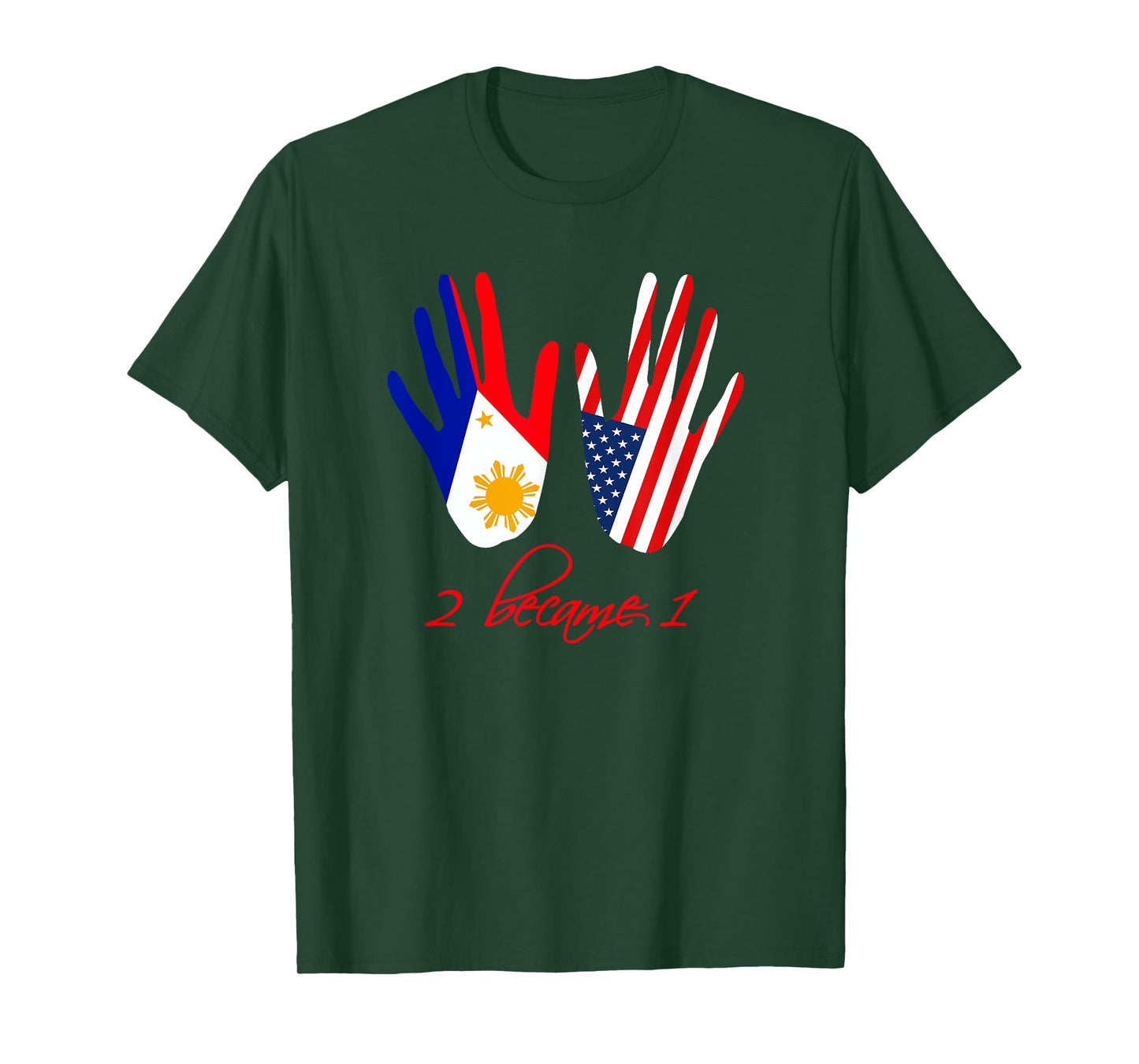 USA Philippines Flag T shirt American America Filipino Gift T-Shirt