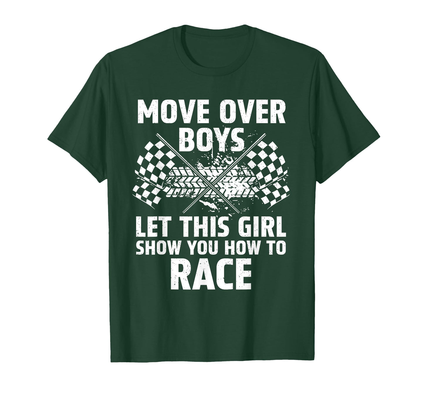 Funny Race Car Driver Art For Girls Women Kids Racing Lover T-Shirt