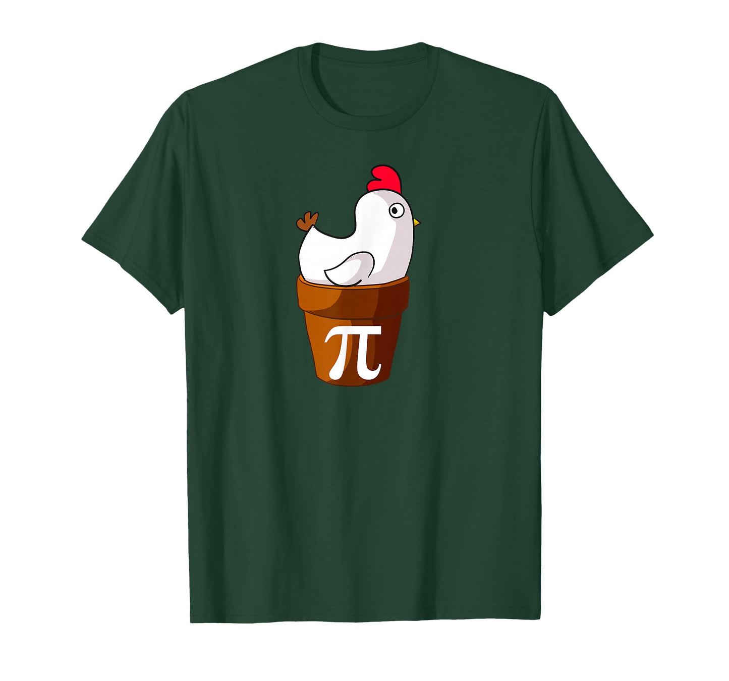 Chicken Pot Pie Funny Math Pun Chicken Pot Pi T-Shirt Small