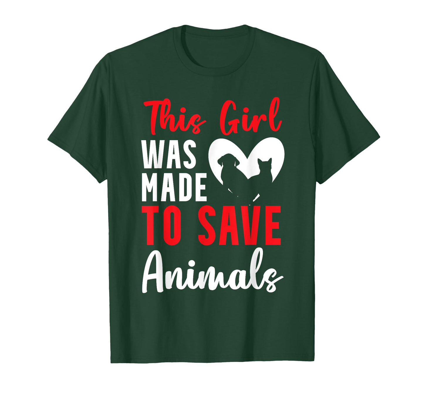 Animal rescuer girl dog rescuer animal rescuer T-Shirt