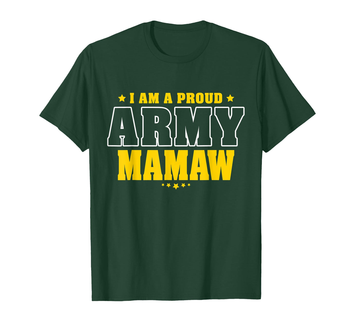 I Am A Proud Army Mamaw Patriotic Pride Military Grandma T-Shirt