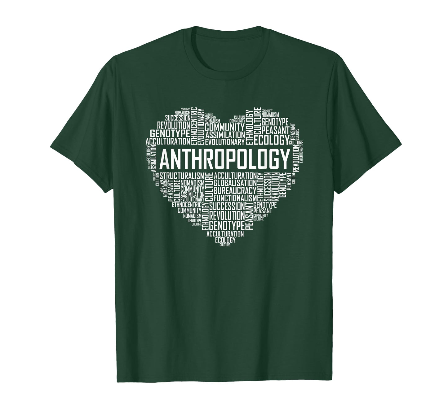 Anthropology Heart Gift Anthropologist Teacher Gifts Men Women T-Shirt
