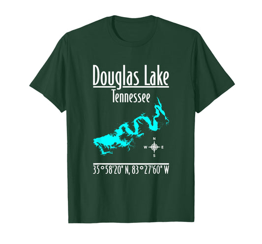 Modern Douglas Lake - Tennessee T-Shirt