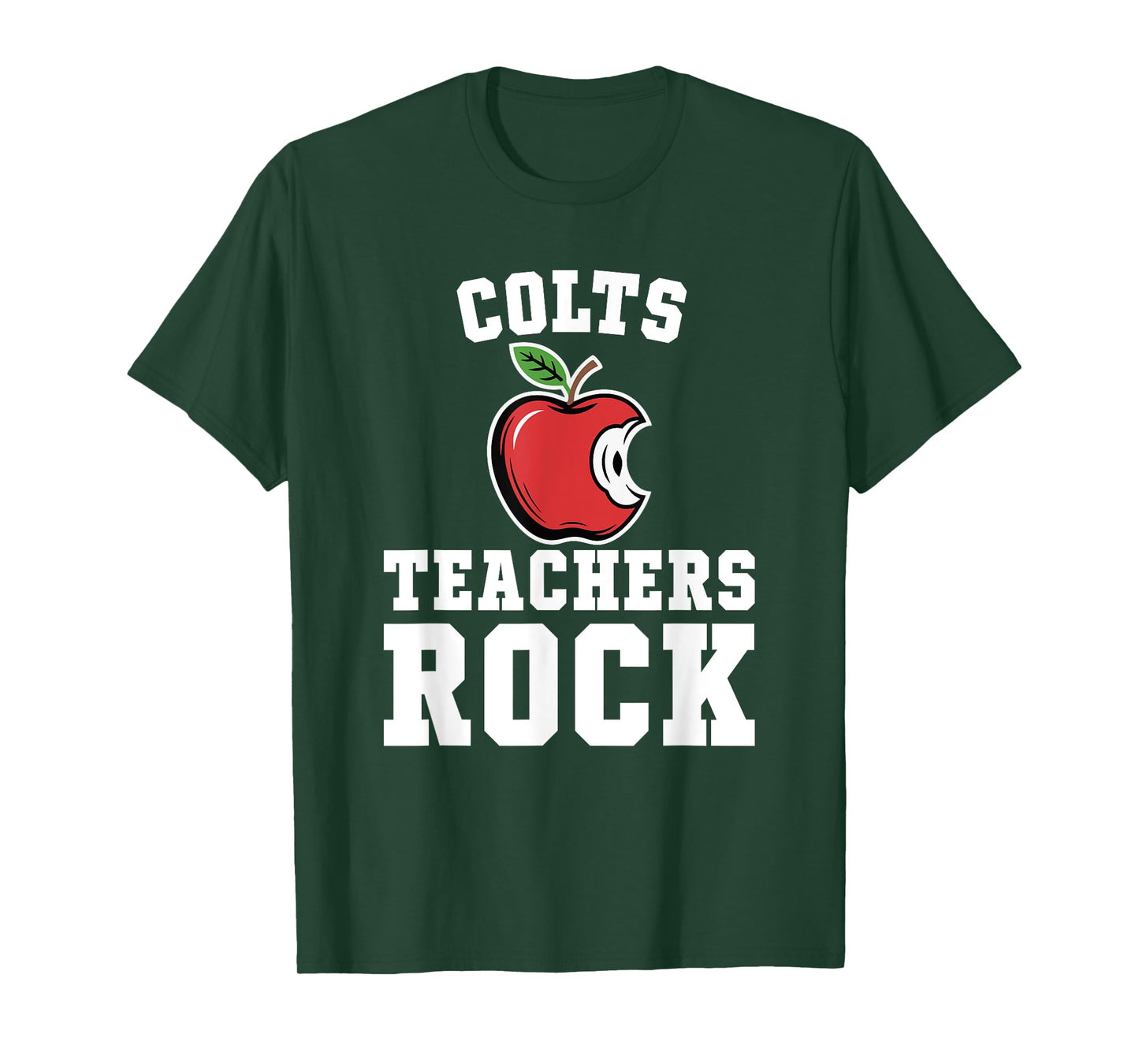 Colts Teachers Rock! Retro School Support Teaching T-Shirt