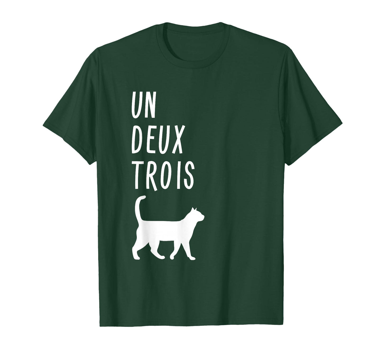 Un Deux Trois Cat Shirt Funny French Teacher Gift T-Shirt