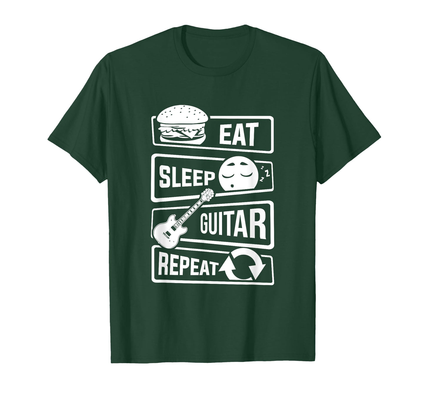Eat Sleep Guitar Repeat - Guitarist Gift For Guitar Lovers T-Shirt