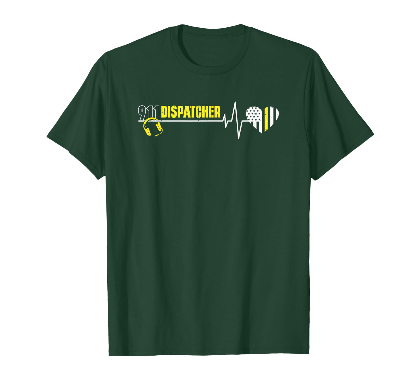 911 Dispatcher Heartbeat Dispatch Operator 911 Dispatcher T-Shirt