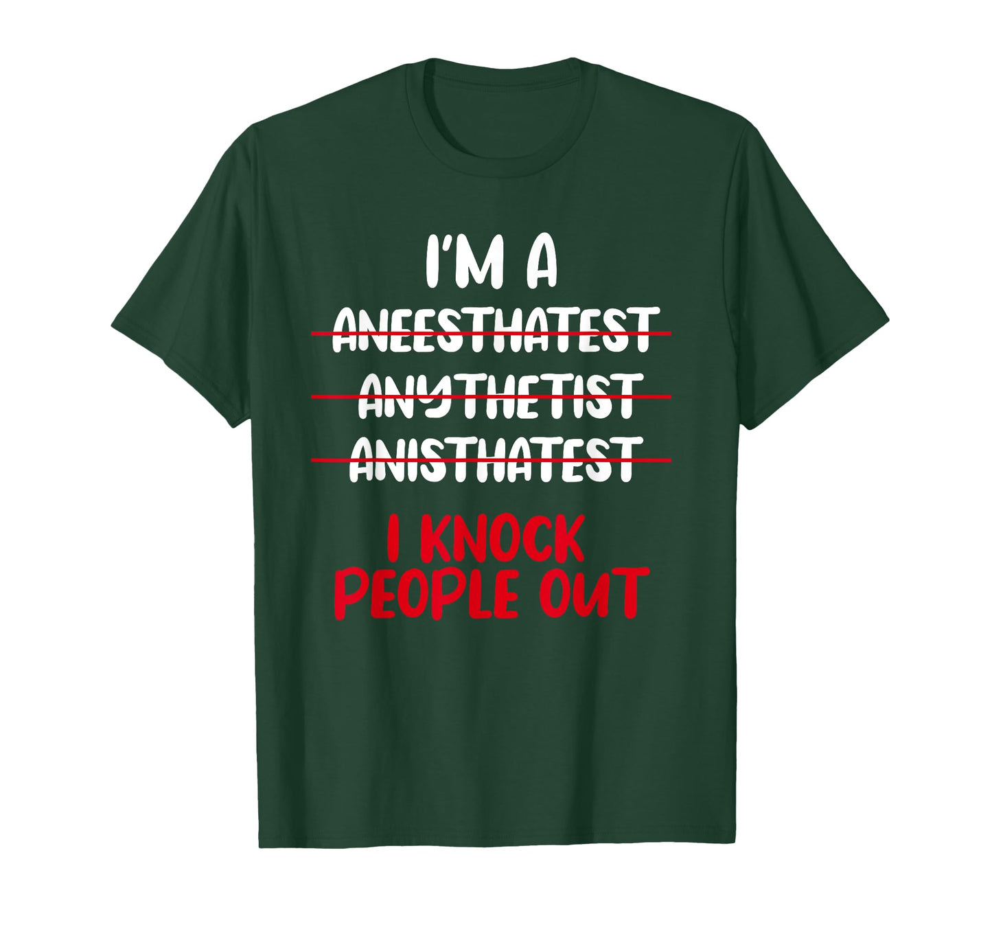 Anesthesiologist Anaesthetist Anaesthesiologist Anesthesia T-Shirt