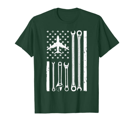 Cool Aircraft Mechanic Art For Men Women Aircraft Technician T-Shirt