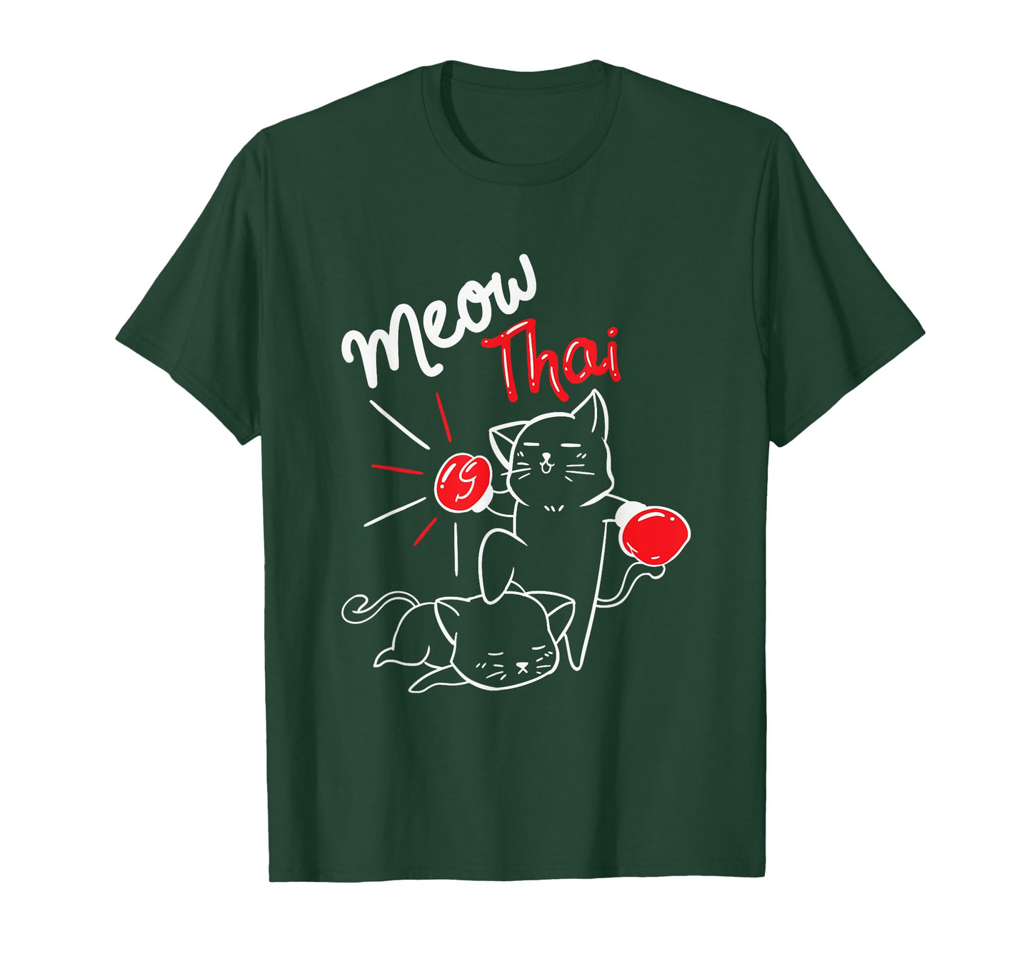Meow Thai I Muay Thai Boxing I Muay Thai Men Women Kids T-Shirt