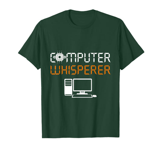 Computer Whisperer Programmer Costume Nerds Science Coding T-Shirt