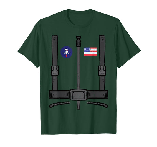 US Astronaut Costume Space Suit Galaxy Men Women Boys Kids T-Shirt