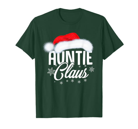 Auntie Claus Christmas Shirt Auntie Christmas