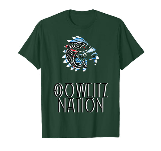 COWLITZ TRIBAL NATION FLAG | NATIVE AMERICAN | HEADDRESS | T-Shirt