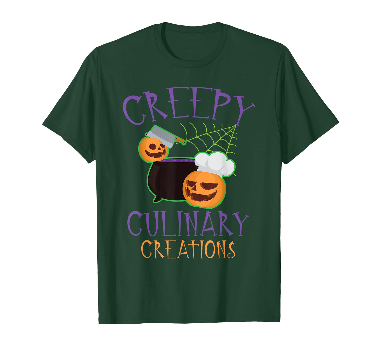 Creepy Culinary Creations Spooky Cooking Chef Halloween T-Shirt