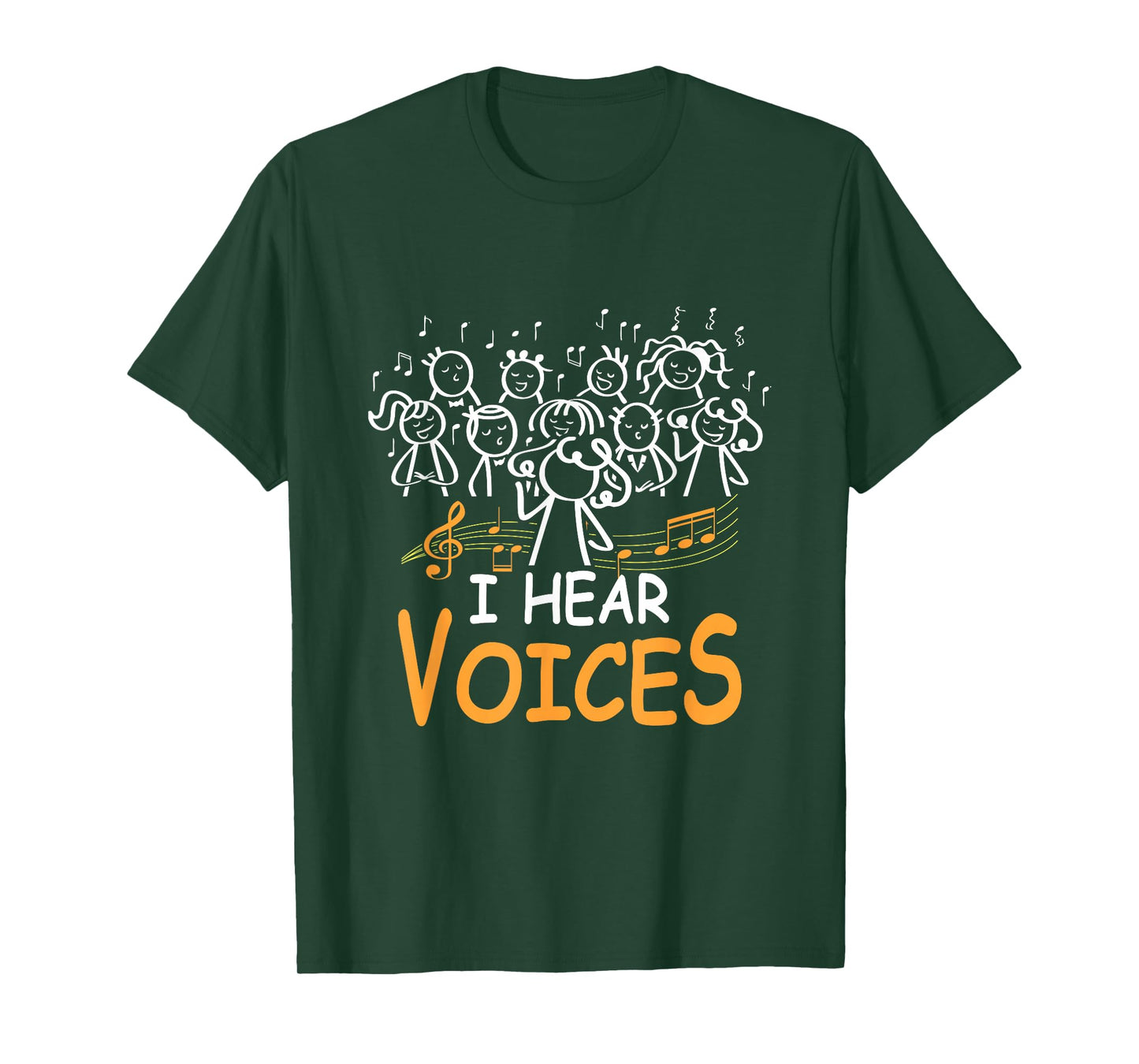 Choir Teacher I Hear Voices Chorister Church Choral Music T-Shirt