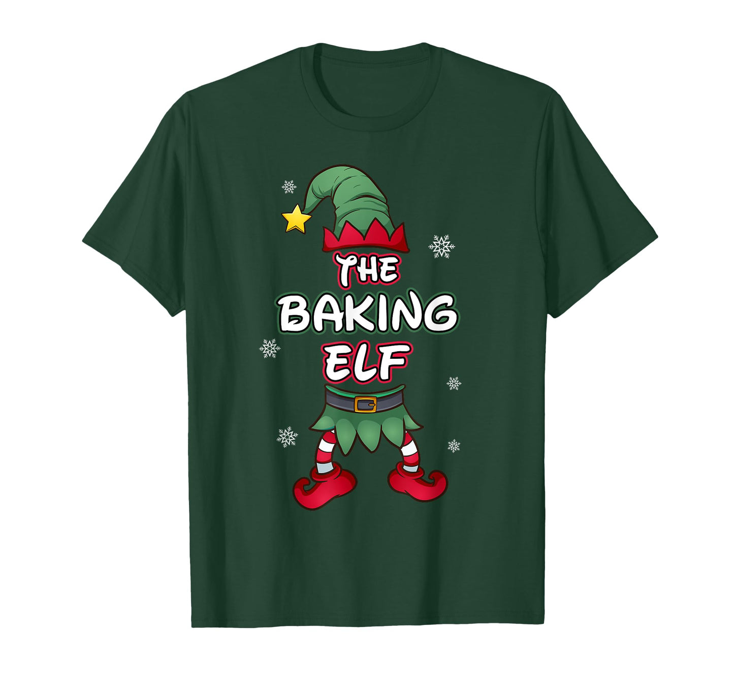 Baking Elf christmas pajamas pjs matching family group T-Shirt
