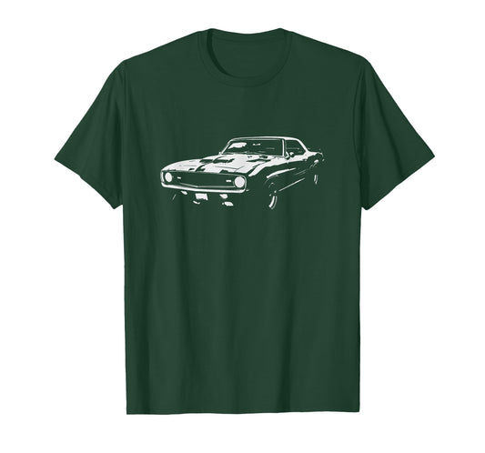 Classic Muscle Car Retro Vintage 60s 70s Car Lover Graphic T-Shirt