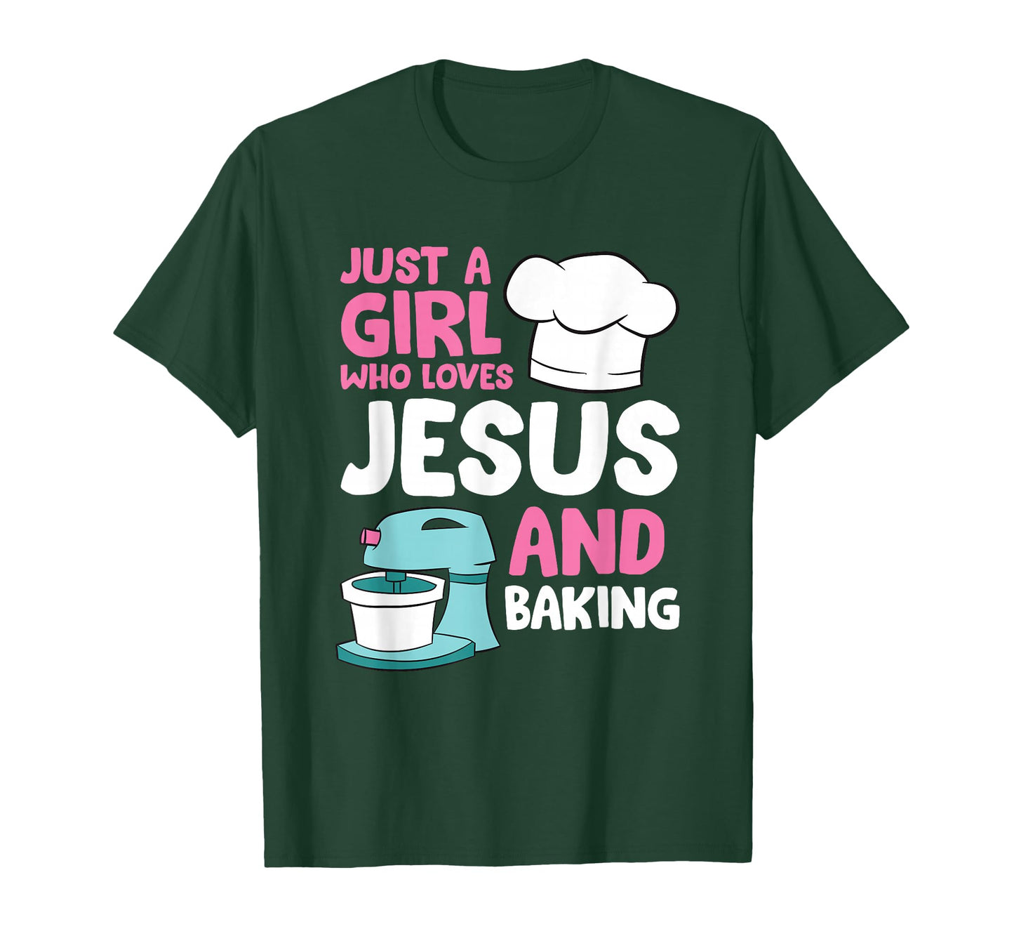 Christian Baking Girl Just a Girl Who Loves Jesus And Baking T-Shirt