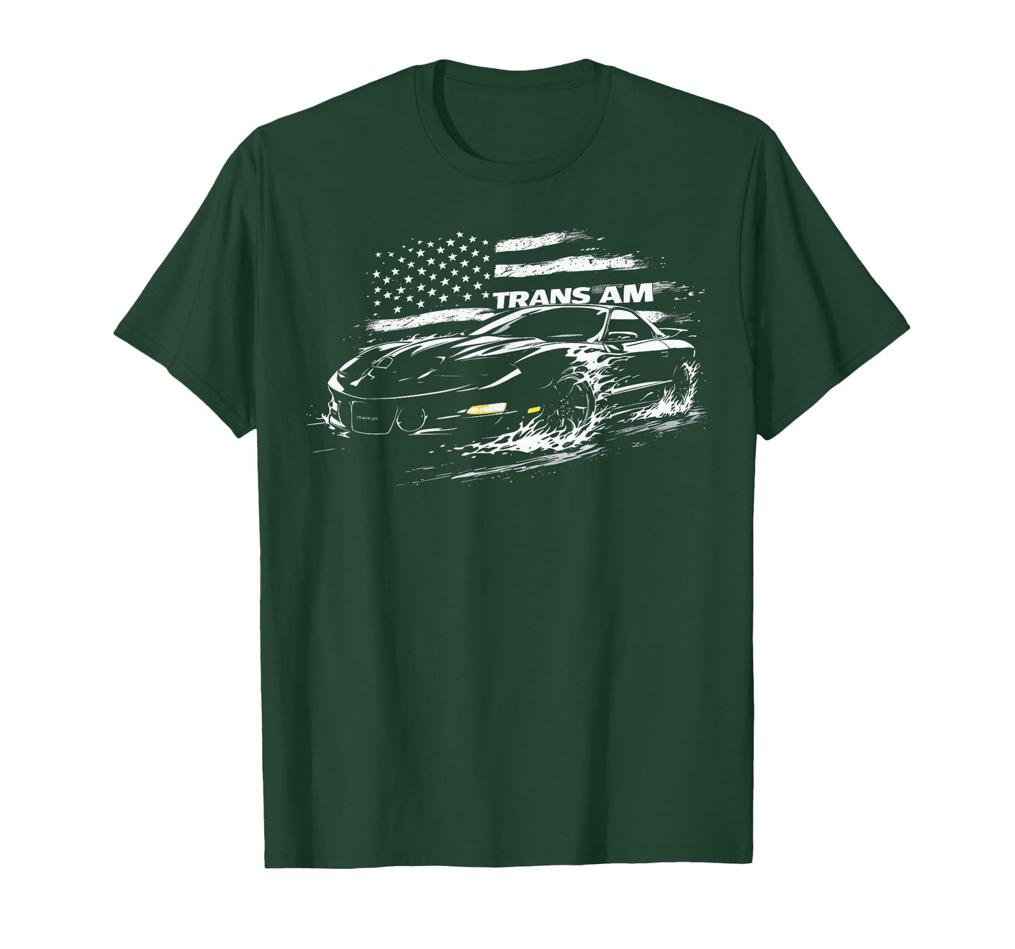 1998 Trans Am Classic Car with Flag Patriotic Trans Am Car T-Shirt