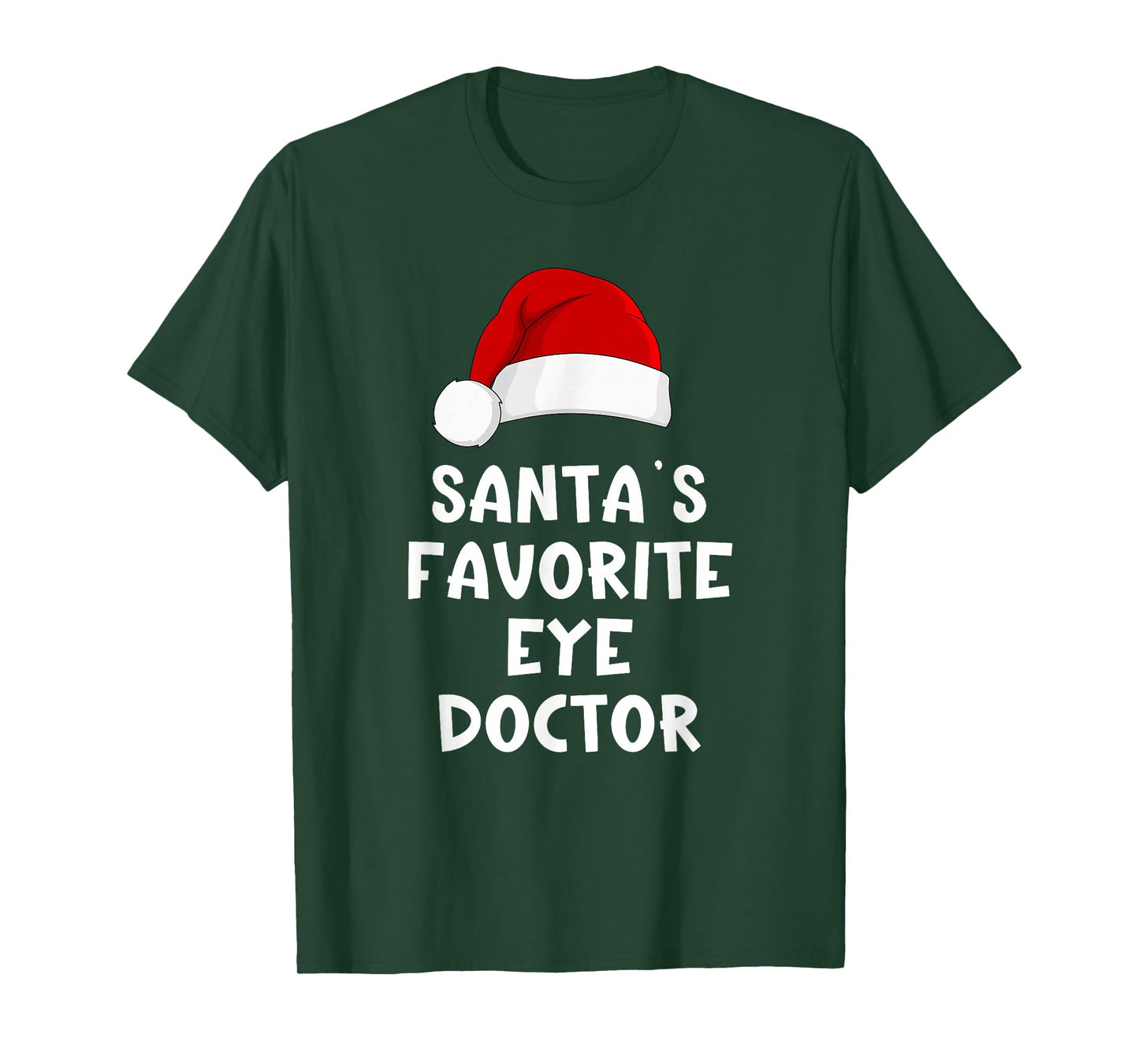 Christmas Santa's Favorite Eye Doctor Funny Xmas Pajama T-Shirt