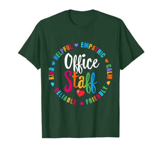 Cute School Secretary Admin Appreciation Front Office Staff T-Shirt