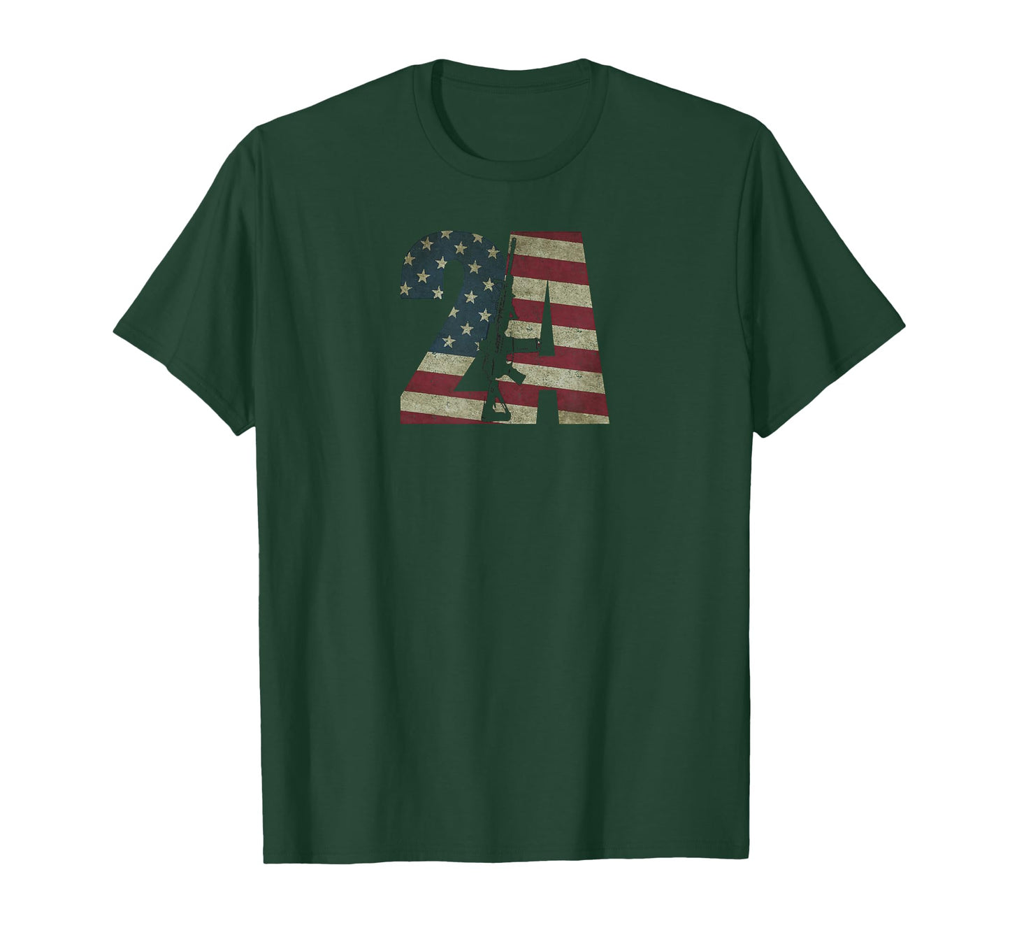 2nd Amendment Patriotic Gun Owner American Flag Rifle T-Shirt