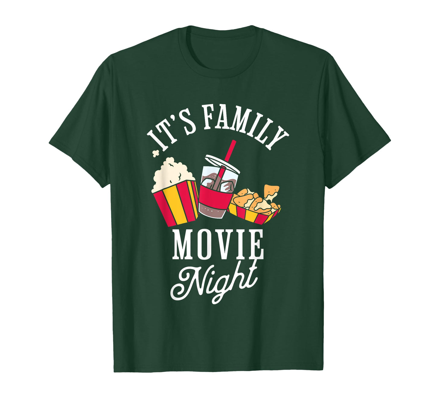 Family Movie Night Cinema Popcorn Film Movie Lover T-Shirt