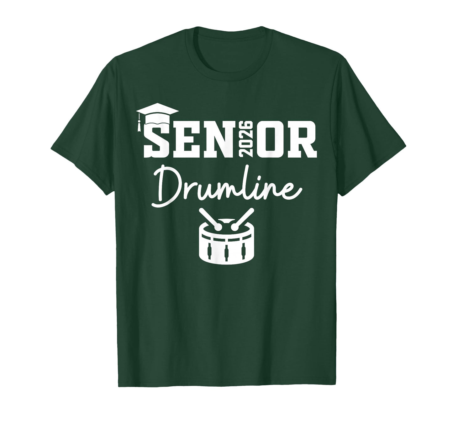 Senior Drumline Class Of 2026 Marching Band Graduation T-Shirt