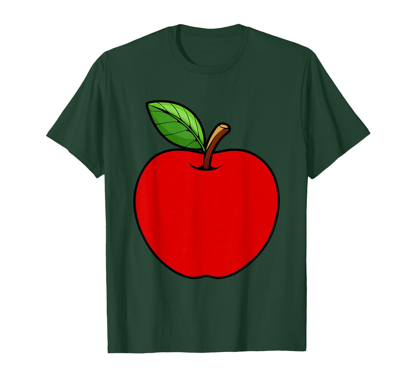 Cute Red Apple Design For Men Women Kids Adult Apple Fruit T-Shirt