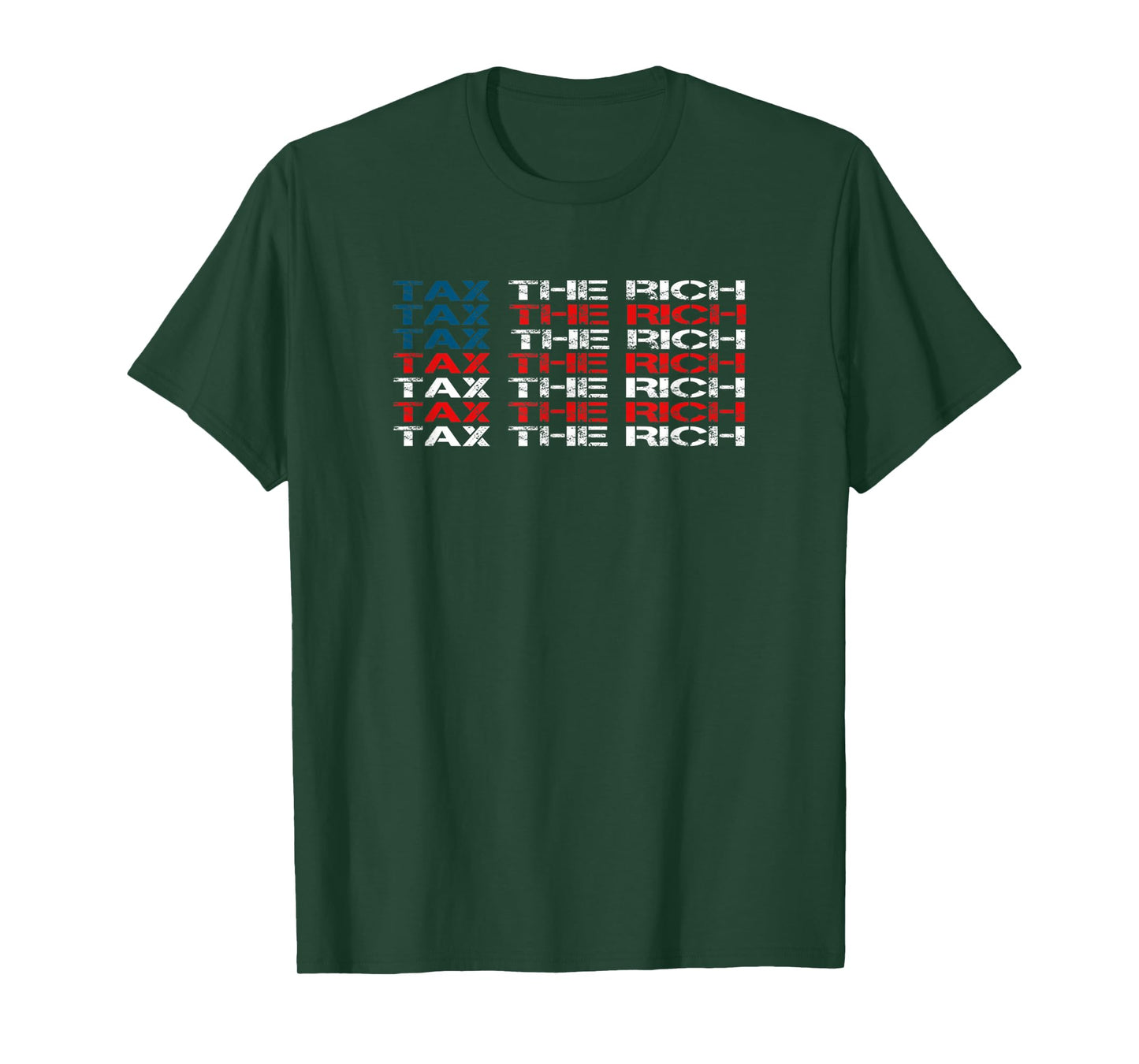 TAX THE RICH AOC USA FLAG T-Shirt