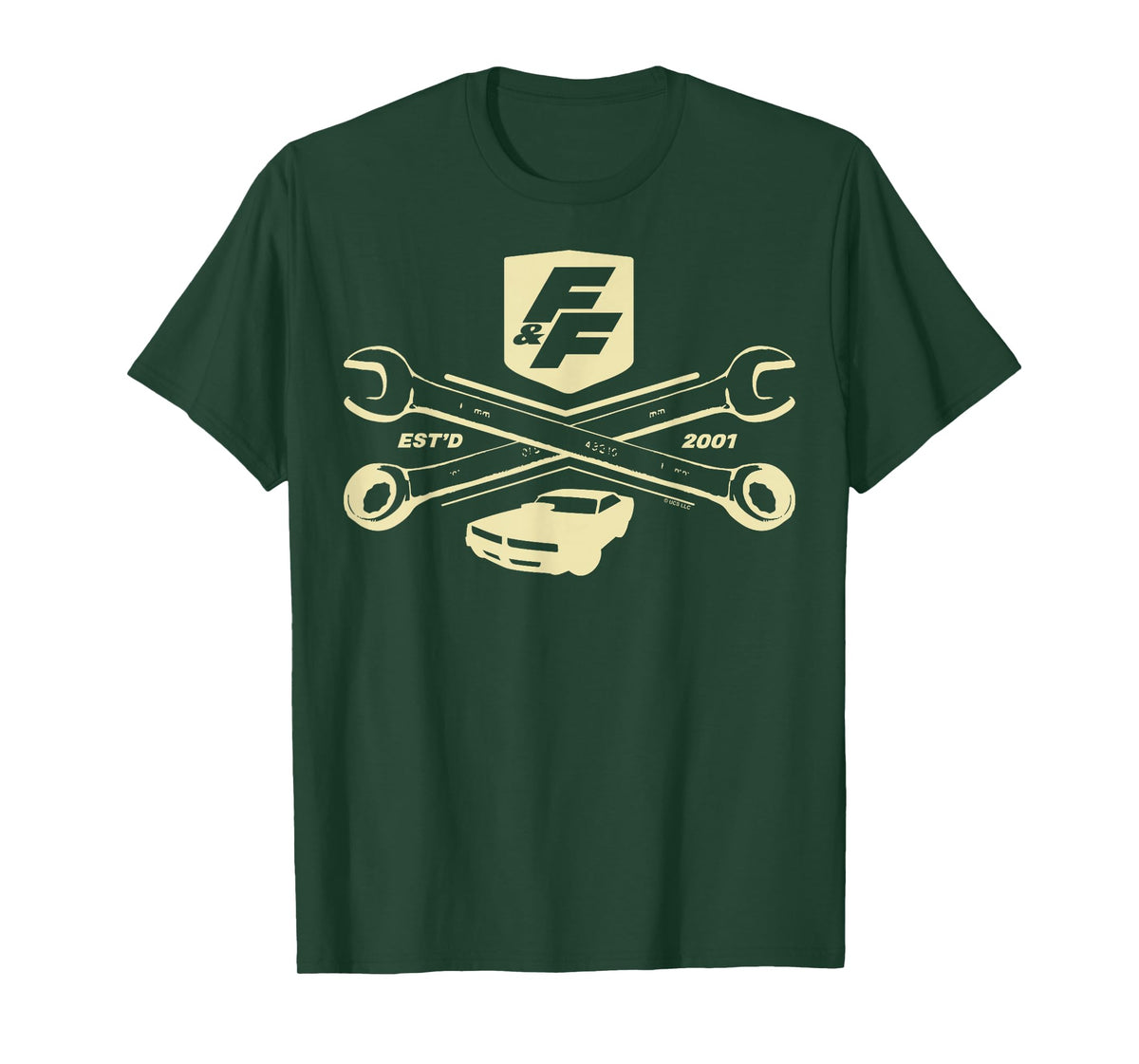 Fast & Furious EST'D 2001 Crossed Wrench Logo T-Shirt