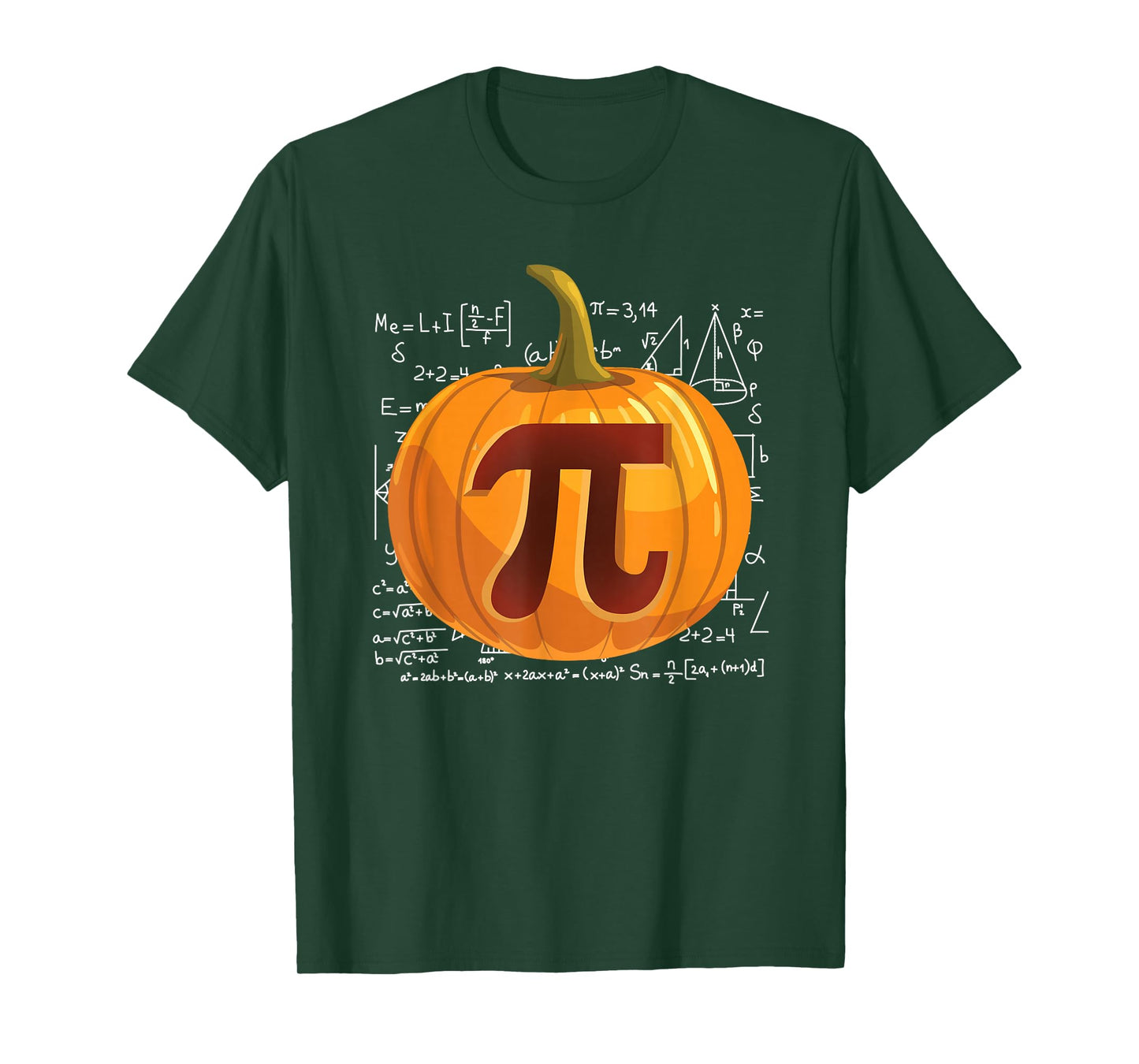 Pumpkin Pie Math Shirt Funny Halloween Thanksgiving Pi Day T-Shirt