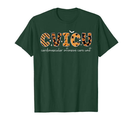 CVICU Nurse Halloween Cardiovascular Intensive Care Unit T-Shirt