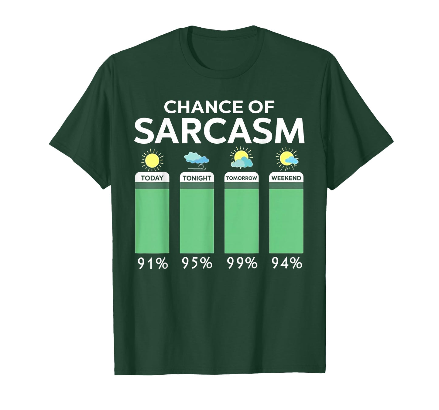 Chance Of Sarcasm Weather T-Shirt