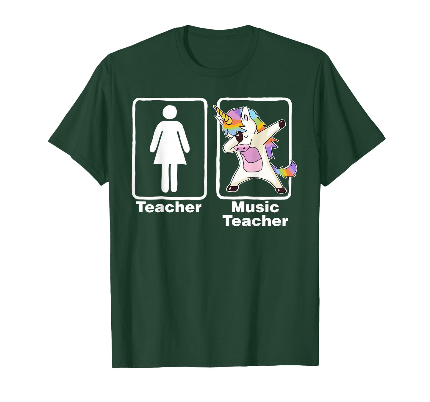 Funny Unicorn Music Teacher T-shirt Music Teacher Gifts T-Shirt