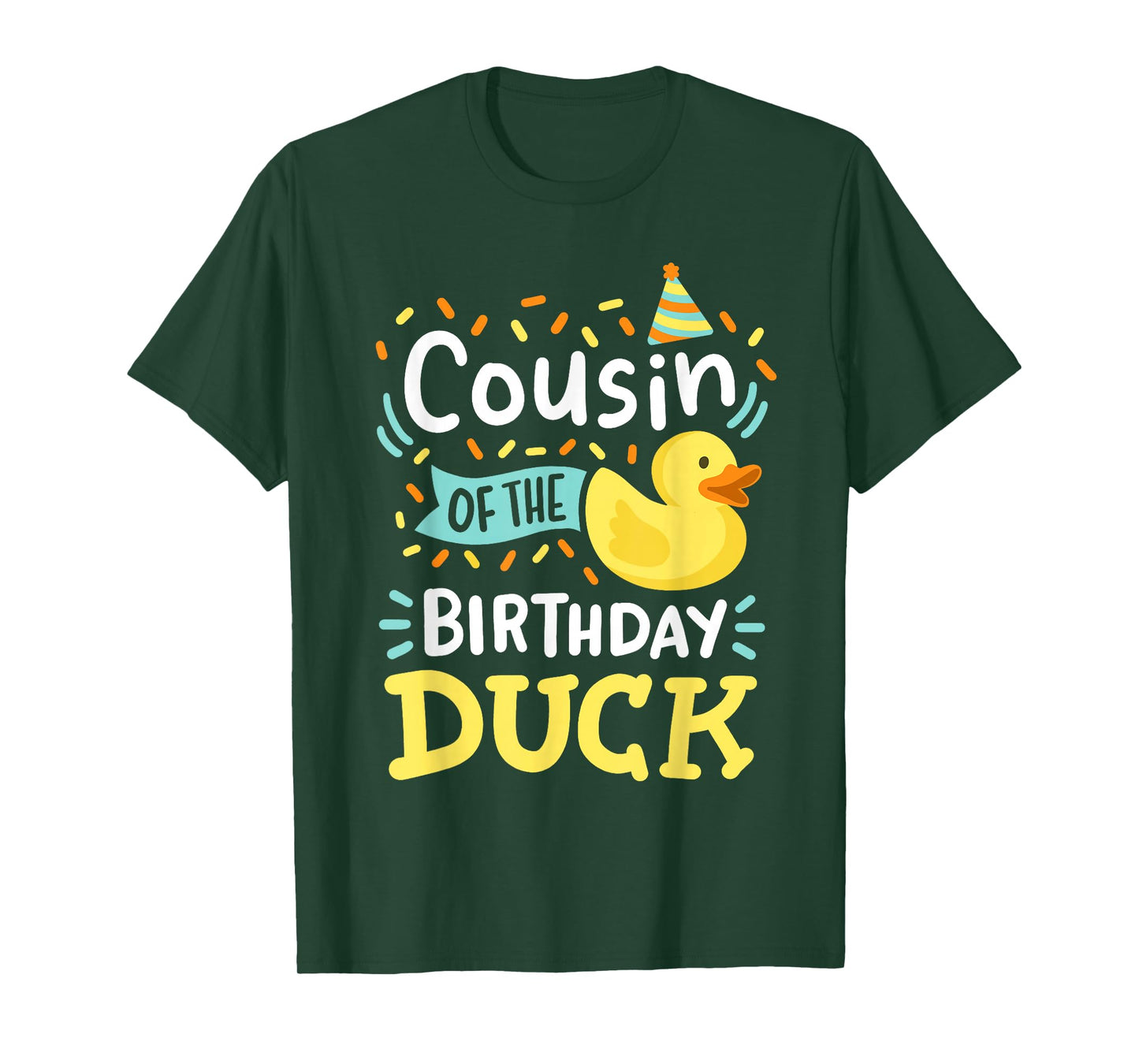Cousin Of The Birthday Duck Boy Rubber Duck Bday Family T-Shirt