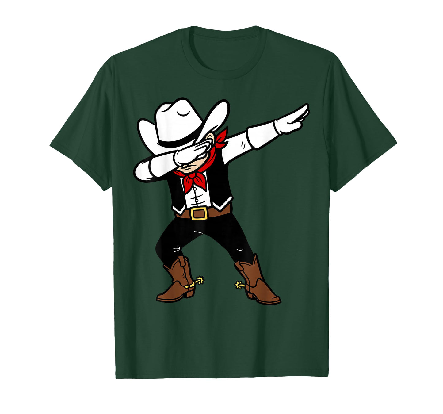 Texas Cowboy Dabbing for Youth Toddler Kids Boys Girls T-Shirt