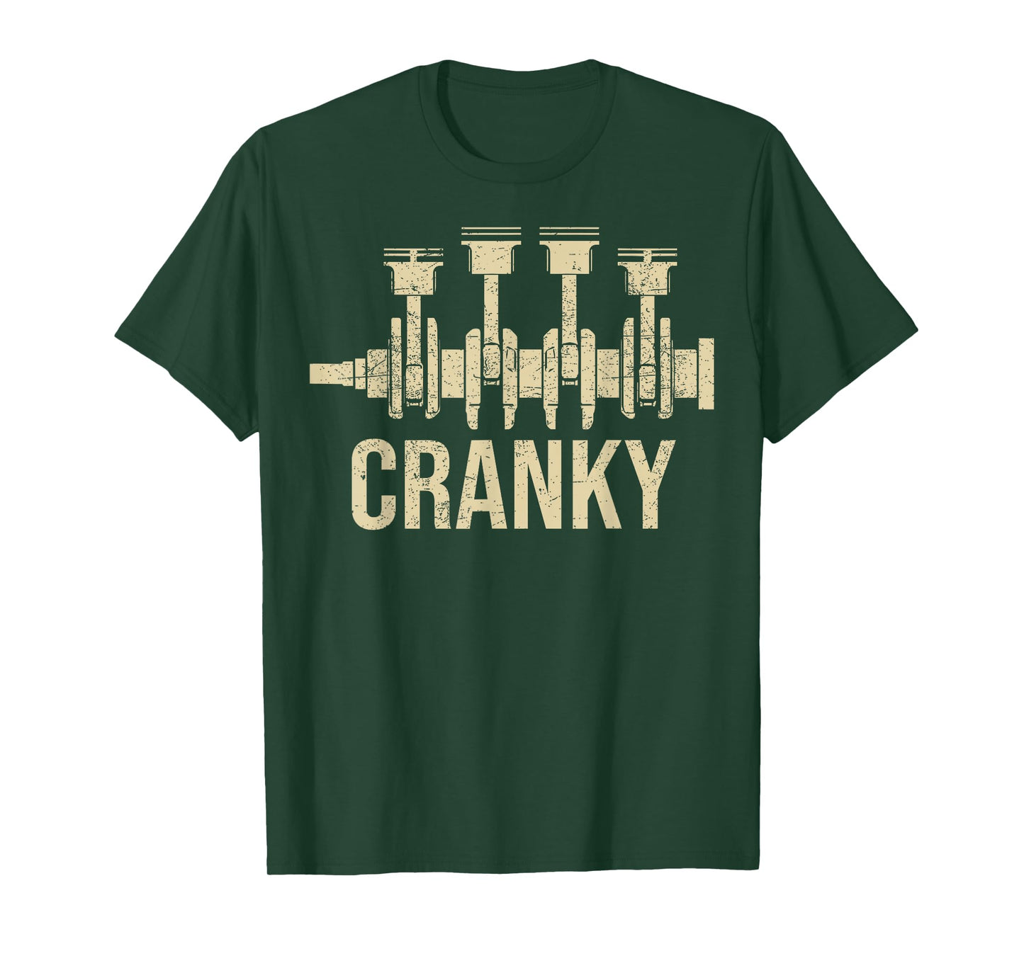 Cranky Car Engine Crankshaft Cars Lover Mechanics Father Day T-Shirt